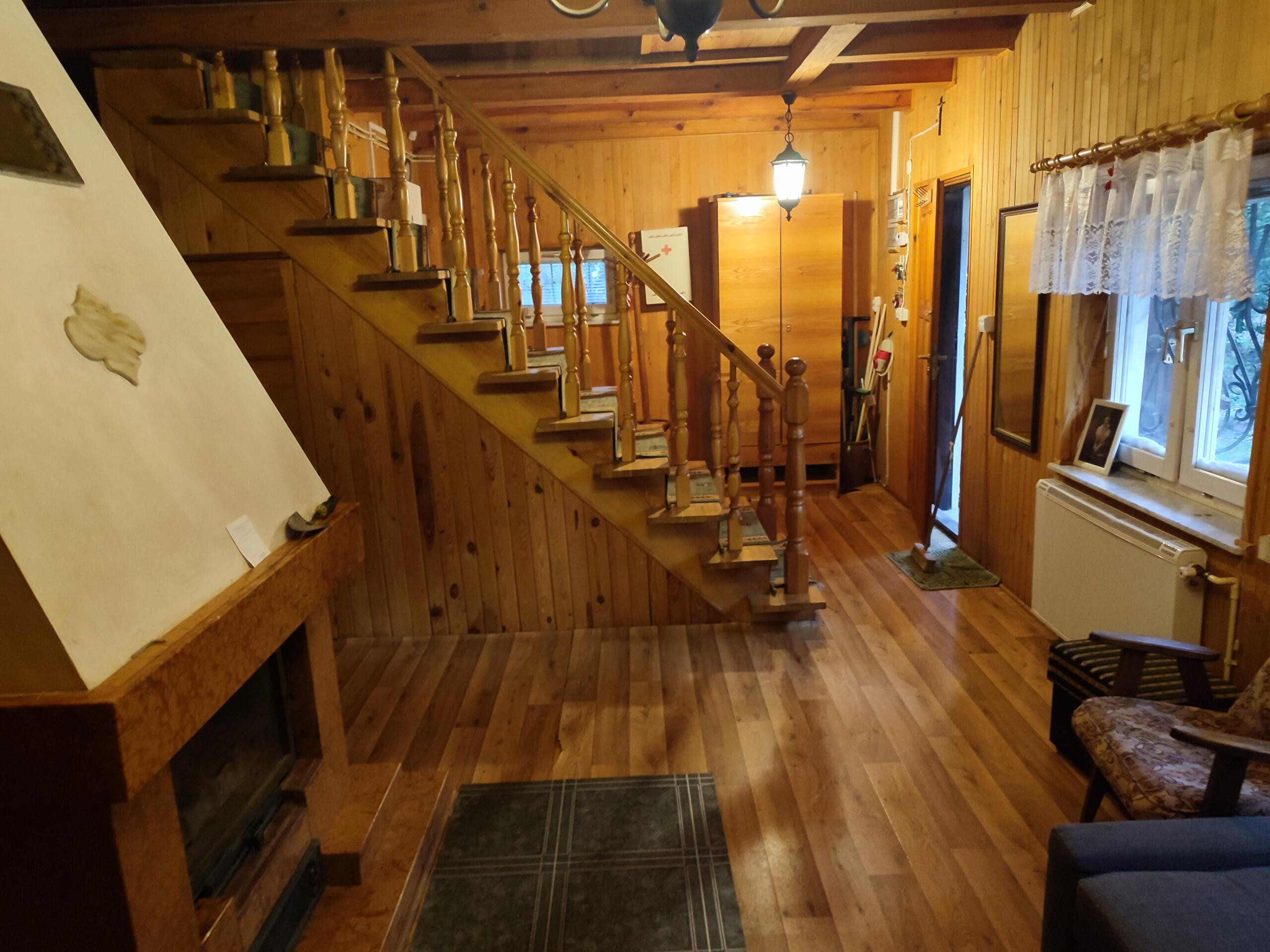 Main hall with stairs